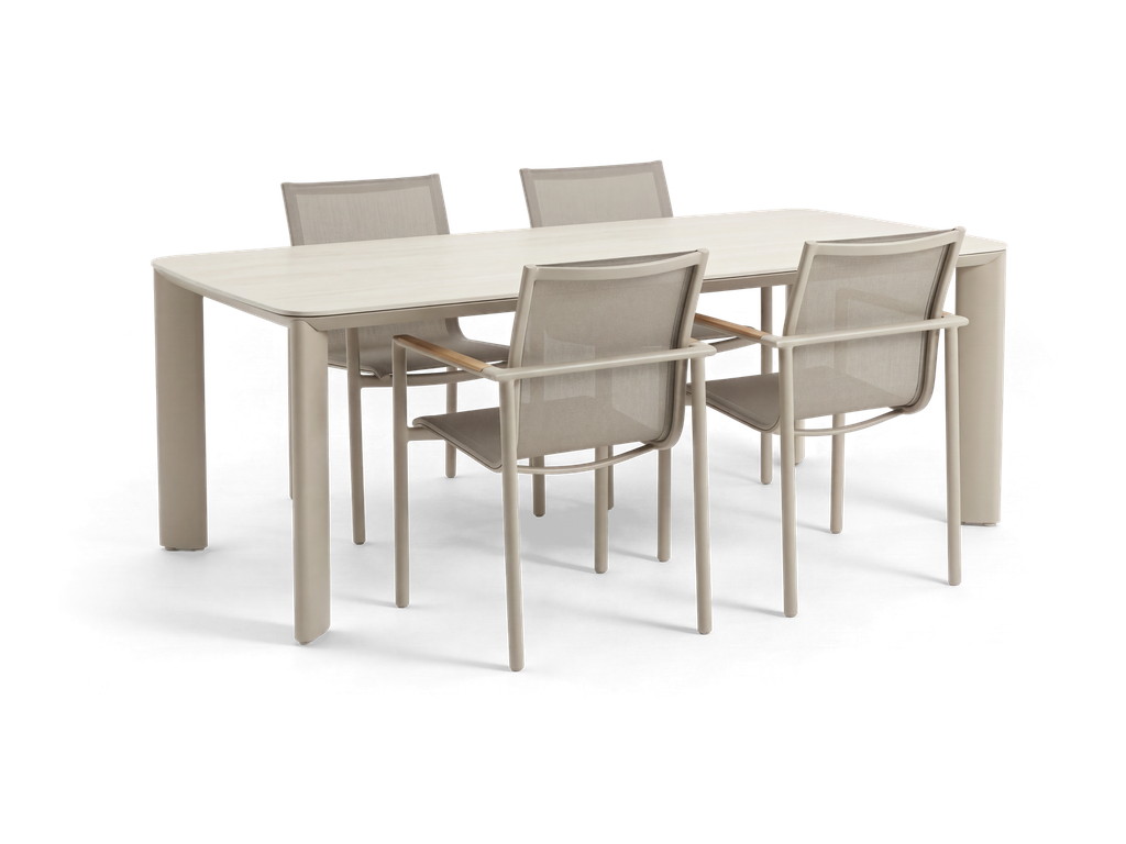 Colorado 1.8m Dining Set (Sand)