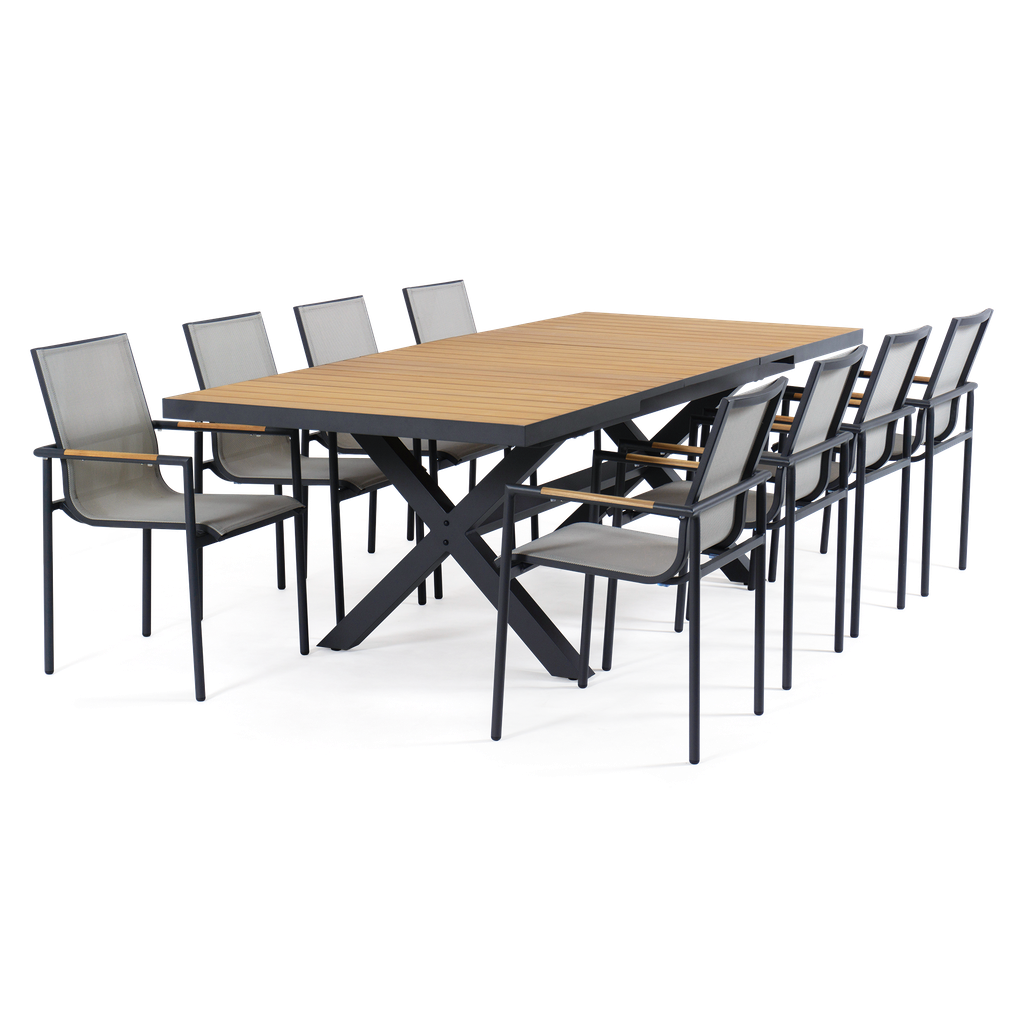 Seville Teak Extension & Jasper 9pc