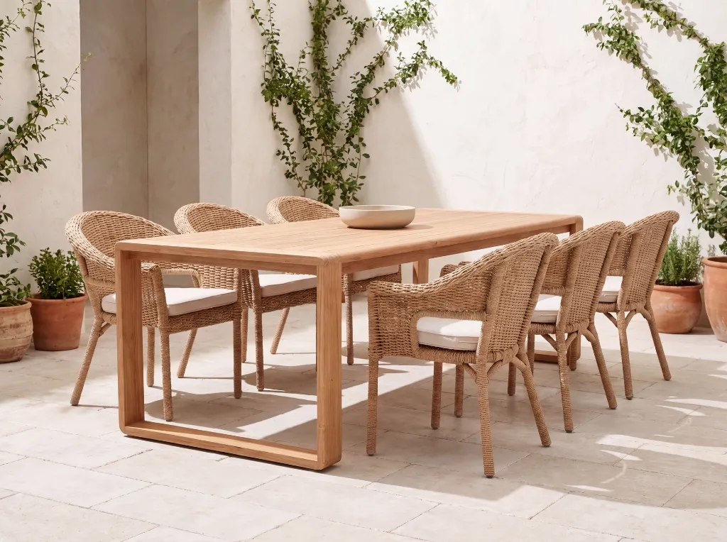 Barcelona and Valencia 6-Chair Dining Setting - Courtyard - C1 - Native 4K.webp